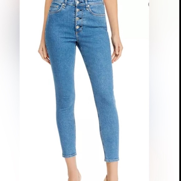 Rag & Bone Nina High Rise Ankle Skinny Jeans Denim Button Fly Size 30 Inseam 26 - Picture 16 of 16